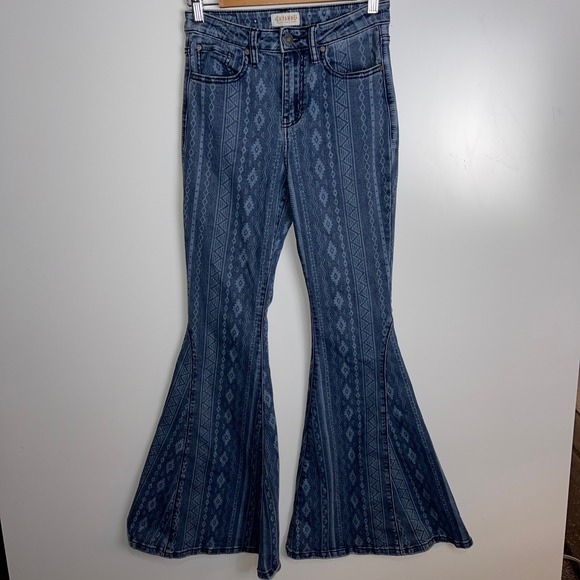 Shyanne Denim - Shyanne‎ Western Jeans Aztec Bell Bottoms Size 28